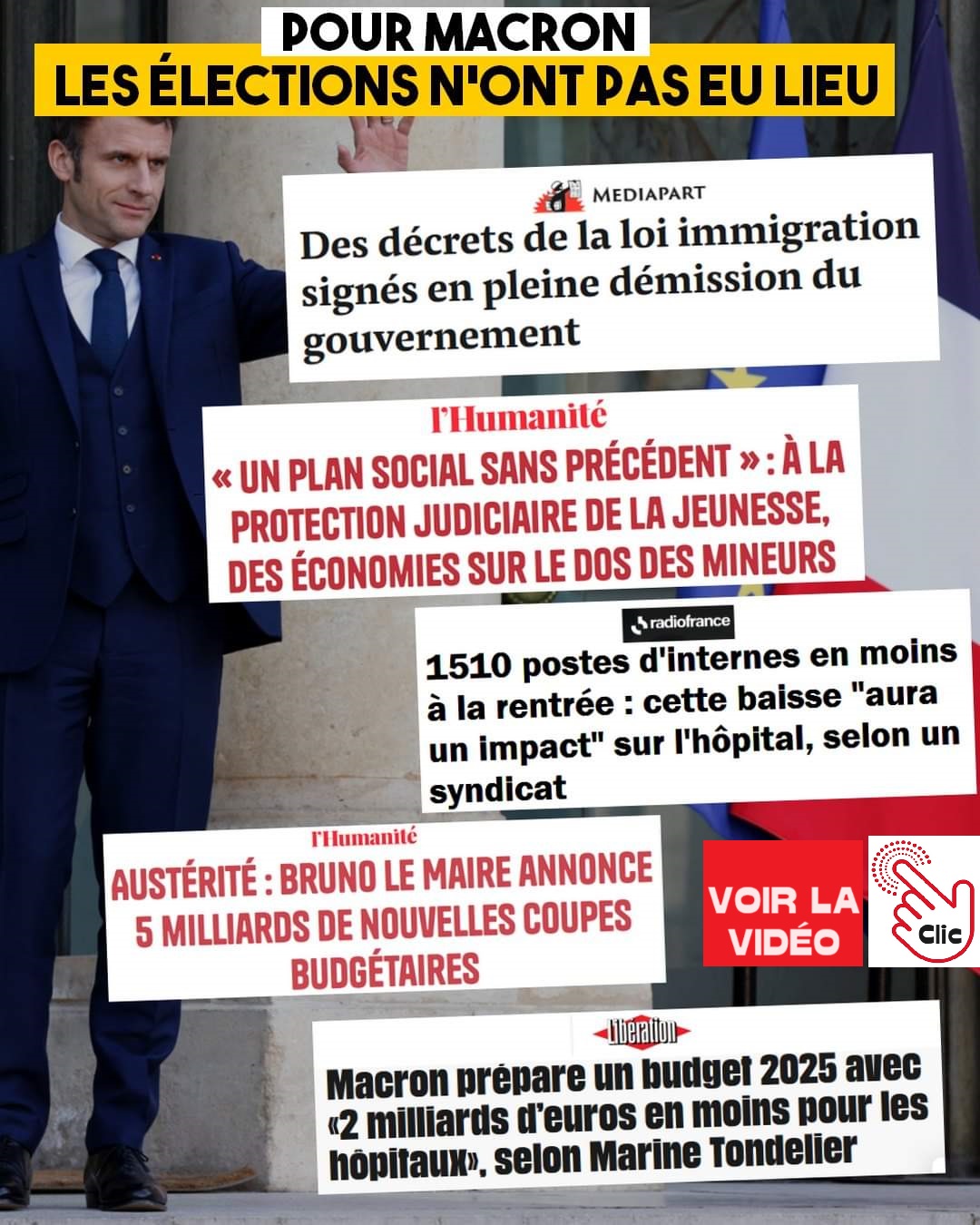 Pour Macron les élections nont pas eu lieu 2